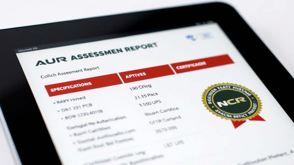 Galerici tarafından müşteriye sunulan araç değerleme sistemi ekranı