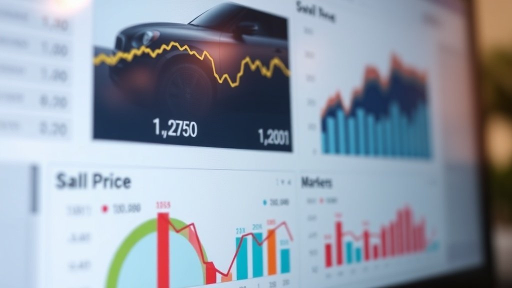 Galerici müşteri ile araç değerleme görüşmesi sırasında veri gösterimi