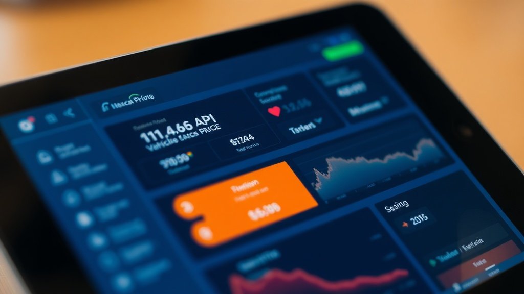 Otomatik araç değerleme sistemi ve fiyat sorgulama API'nin görsel temsili.